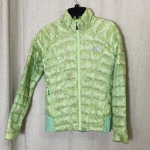 North face Light Green Puffer Jacket